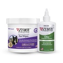 PET KING Brands ZYMOX Enzymatisk Ear Wipes og Otic Solution Hydrokortison Gratis for hunder og katter - Produkt Bundle - for skittent, vått, luktende ører og til soote infeksjoner, 100 greve Wipes & 4oz Flaske