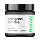 Nuray Collogenic Burn Elite med grønn te - kollagen Peptides- 60 kapsler | Kollagen Burn med 5 typer kollagen for sunnt hår, hud, negler, ledd, metabolisme Boost & energi