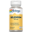 Solaray Selenium 100 mcg, Sunt immunsystem, Thyroid funksjon og antioksidant støtte, Vegan, Lab verifisert, 60-dagers garantert, 100 serveringer, 100 Vegkaps