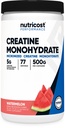 Nutricost Kreatin Monohydrat pulver (Watermelon, 500 gram) - Mikronisert Kreatin Supplement - Vegan, ikke-GMO, Glutenfri