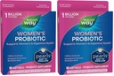 Naturens måte Kvinners probiotiske perler, støtter kvinners og digestive helse*, beskytter mot anledningers skjelving og blomstring*, 1 milliard levende kulturer, 90 Softgels, (pakke med 2)