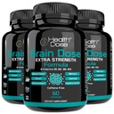 Helse Dos Brain Dos Premium Nootropics - Koffein-fri ekstra styrke formel for menn og kvinner - støtter hjernehelse, kognitiv fokus og minne tilbakeholdenhet, pakke med 3.