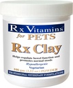 Rx vitaminer Rx Clay pulver for kjæledyr - Antigass & Anti diarrea for hunder og katter - Pet Digestive Helse & Stool Support - Cat & Hund Supplement for eliminering - 3,52 oz.