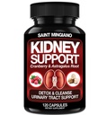 Nyrestøtte Cleanse Detox & Reparasjon -120 kapsler - Cranberry & Astragalus Root Pills for kvinner og menn - høy styrke Liver Cleanse Detox støtte Urin Tract & Bladder Helse