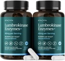 Potent Lumbrokinase Supplement (120 Serveringer) 40mg/Serving (maks aktivitet - 800 000 enheter) - Lumbrokinase Enzymes Kapsler for energistøtte, Digestion, Kognisjon og Gut Helse - Lignende Nattokinase