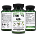 Sibirisk Grønn Herbal Liver Detox med melk Thistle Artichoke Dandelion 60 kapsler - Tradisjonell sibirsk formel Plus enzymer å støtte lever helse