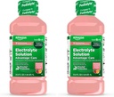 Basic Care Advantage Care Electrolyte løsning med Preital Prebiotika, Strawberry Lemonade, Hydration Drink, Replenish Electrolytes, Fluid & Zinc, 33,8 Fl Oz (Pack of 2)
