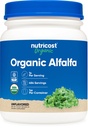 Nutricost Organic Alfafa Powder 1LB - USDA Certifisert 100% økologisk, vegetarisk, ikke-GMO, Glutenfri