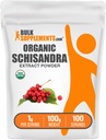 BulkSupplements.com organisk Schisandra Ekstrakt pulver - Schisandra Supplement, fra Schisandra Berries, Herbal Supplement - Glutenfri - 1g per servering, 100g (3,5 oz) (Pack of 1)