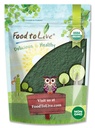 Mat å leve organisk spirulina pulver, 4 pund - ikke-GMO, Kosher, rå blå-grønn algae, vegansk supermat, bulk, ikke-irradert, ren vegansk grønn protein, rik på vitaminer og mineraler, flott for drinker