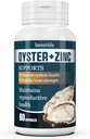 Oysters ekstrahere kapsler med sink pulver, Oyster kosttilskudd for menn og kvinner, naturlige og sikre Oyster piller, hjelp immunsystem, reproduktive systemer og bein styrke helse, 60 kapsler