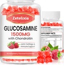 2 Pack Glucosamine Chondroitin Gummies, Glucosamine Chondroitin med MSM, Elderbær, Turmeric - Felles støttetilskudd for voksne, menn og kvinner, 120 greve