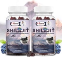 Shilajit Gummies for menn & kvinner, Shilajit ren Himalayan Original Multi-Supplement, Shilajit Ashwagandha & høy i Trace Minerals & Fulvic Acid for energi, styrke & immunitet, 60 Servering