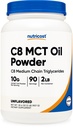 Nutricost C8 MCT oljepulver 2LBS (32oz) - 95% C8 MCT oljepulver