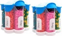 Ekstra stor pilleorganisator daglig, ukentlig, månedlig kosttilskudd flaske, søte Blossom piller dispenser med 7 XL sammenligninger (2 pakke Combo) (Light Blue 2 Pack)
