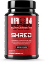 Jern Brothers Supplements Shred for menn og kvinner | Sterk aptit Suppliant for vekttap ledelse | Støtter kognitiv funksjon fremmer utholdenhet øker energi - fettforbrenner - Reduser Craving