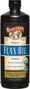 Barlean's Organic Lignan Omega 3 Flaksfrøoljevæske Supplement for menn og kvinner, Cold Press Flax Seeds, 7230mg ALA Fatty Acid, Vegan og Glutenfri, 32 oz