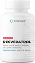 Resveratrol 600mg Potent Antioksidanter & Trans-Resveratrol fra Polygonum Root Extract, fremmer anti-aldring og kardiovaskulær støtte, 60 kapsler - laget i USA - Vegansk, ikke-GMO, Glutenfri