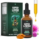 SuperBonsai Super Lever Støtte med Melk Thistle - alle naturlige lever rengjøring Detox & Repair Aid - Doctor-formulert Liver Supplement - flytende herbal kosttilskudd for lever helse - 1 måneds forsyning