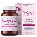 Ladywell Prenatal Multivitamin | konsept, graviditet og postpartum | Nøkkelingredienser inkludert DHA, Folat og jern | Ekspertformulert og testet | Designet for absorpsjon med trist støtte, 60 Ct