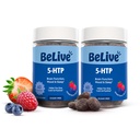 BeLive 5-HTP Gummies – 2 pakke - 120 Ct I 5HTP beroligende gummier for hevet fokus, avslapning og hvile for voksne