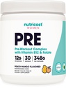 Nutricost Pre-Workout pulver for kvinner, Peach Mango, 30 serveringer