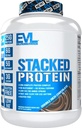 Evlution Ernæring Stacked Protein pulver - støtter muskelvekst, styrke og gjenoppretting - 25g Protein, 6g BCAA, 5 gram Glutamin + 3 gram Leucine Per Serving - Glutenfri -5lb - Double Rich Chokolade