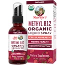 MaryRuth Organics Vitamin B12 flytende Spray | Vegansk, ikke-GMO, Glutenfri | USDA Økologisk Supplement | Energi og nervesystem Støtte | B12 Vitaminer for kvinner og menn | 720 mikrog | 1 fl Oz