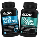 Lung Cleanse & Colon Detox - Herbal Formler for å støtte pustende helse & Bowell bevegelser
