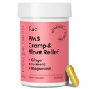 Rael PMS Supplement, Hormon Balance for kvinner, Relief fra Menstruelle Kramper, Periode Bloating, Mood Swings Behandling med gurkemeie, Ginger, Magnesium, Ingen NSAIDs, Vegansk (28 kapsler)