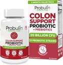 Probulin Colon støtte Probiotiske Supplement, Daily Gut, Digestive, og immun helse Probiotika Kapsler for menn og kvinner, 20 milliarder CFU, Vegan, 60 greve flaske