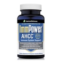 American BioScienss ImmPower AHCC Herbal Mushroom Supplement, 500 mg per kapsel for immunstøtte, opprettholder naturlig dreper celleaktivitet, pakke med 1, 60 Veggie kapsler