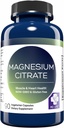 MD. Life Magnesium Citrat 250 mg – 90 kapsler – høy absorpsjon Magnesium Citrat Supplement – lett å svelge kapsler for muskler, nerve, hjerte, søvn og bein støtte