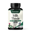 Melk Thistle 1000mg - Liver Detox Supplement med Silymarin Extract & Dandelion Root - Gentle Herbal Liver Cleanse for menn og kvinner - Liver Helse Support - Ikke-GMO - 120 Veggie Capsules