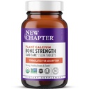 Nytt kapittel Kalsium Supplement - Bein styrke organisk kalsium med magnesium, vitamin D3+K2, 70+ Spor Mineraler for Bein Helse, Glutenfri, lett å svelge Slim Tabletter - 180 greve