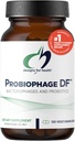 Designs for Helse Probiofage DF - Bacteriofage Prebiotic + Probiotic Supplement - Probiotika for Digestion + Immune Support - Dairy Free Pre and Pro Biotics i forsinket releasekapsler (120 greve)