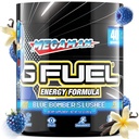 G Drivstof Megaman energi drikke pulver, pre trening koffein blanding for spill, sukker gratis fokus amino, vitamin + antioksidanter, 9,9 oz (blå slushee, 40 serveringer)