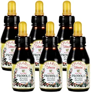 Behold sunn glucose nivå og kardiovaskulær helse - 6 flasker verdipakke brasiliansk grønn bee propolis flytende glykol ekstra-ikke-alkoholisk, voksfri, sukkerfri (PG)