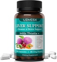 Melk Thistle Supplement - Liver Detox Cleanse Formel Herbal Liver støtte med melk Thistle, Dandelion Root, Artichoke, Turmeric, Astragalus for lever helse, 90 kapsler