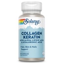 SOLARAY Collage Keratin med Alpha Lipoic Acid og Hyaluronsyre - Type I, II og III Collage Piller - Hår, hud, negler og felles helsestøtte - 30 Serveringer, 60 Kapsler