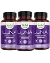 Nestet Naturals Luna Herbal Sleep Supplement med Melatonin, Valerian Root, Kamille | 180 Vegan Kapsler (3-Pack) - 60 Kapsler per flaske
