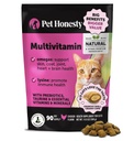 Cat Multivitamin Chews - Katt behandler for helse + immune, felles støtte, hud og Coat og Digestion - Omega 3s, Lysine & Probiotika for katter, vitaminer for katter - Kylling (90-dagers forsyning)