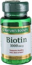 Naturens Bounty energi helse Biotin coated tabletter, 1000 mcg, 100 Ct (1 pakke)
