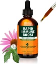 Urt Pharm Organic Rapid Immune Boost: Raskabsorberende Tinktur for voksne, Echinacea Tinktur med gyllensegl, Ginger Extract & Elderberry, Immun støtte Supplement & velværehjelp, 4 Oz