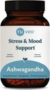 ruved Ashwagandha Kapsler - Økologisk Ashwagandha Root Extract Supplement for menn og kvinner, 500mg Per Pill for Adrenal helse og generelle helse - 60 vegetariske kapler (1 greve)