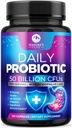 Probiotika 60 milliarder CFU - 10 Strains + Digestive Enzymer & Prebiotika - Beste probiotika for kvinner og menn, støtter immunforsvar, Gut Helse, Avslappende dyspepsi, Diarrea, Gas & Bleating - 120 Kapsler