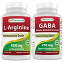 Beste Naturals L-Arginine 1000 mg & GABA Supplement 750mg