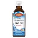 Carlson - Den mest fineste fiskeolje, 1600 mg Omega-3s, flytende fiskeolje Supplement, norsk fiskeolje, Wild-Caught, Sustainablely Sourced Fish Oil Liquid, Bare Peachie, 200 ml (6,7 fl Oz)