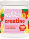 Wellah kreatin for kvinner - Kreatin Monohydrat med Dandelion & Cranberry Extract (50 Serveringer, Strawberry Lemonade)